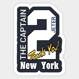 Jeter: The Captain "2" Sticker